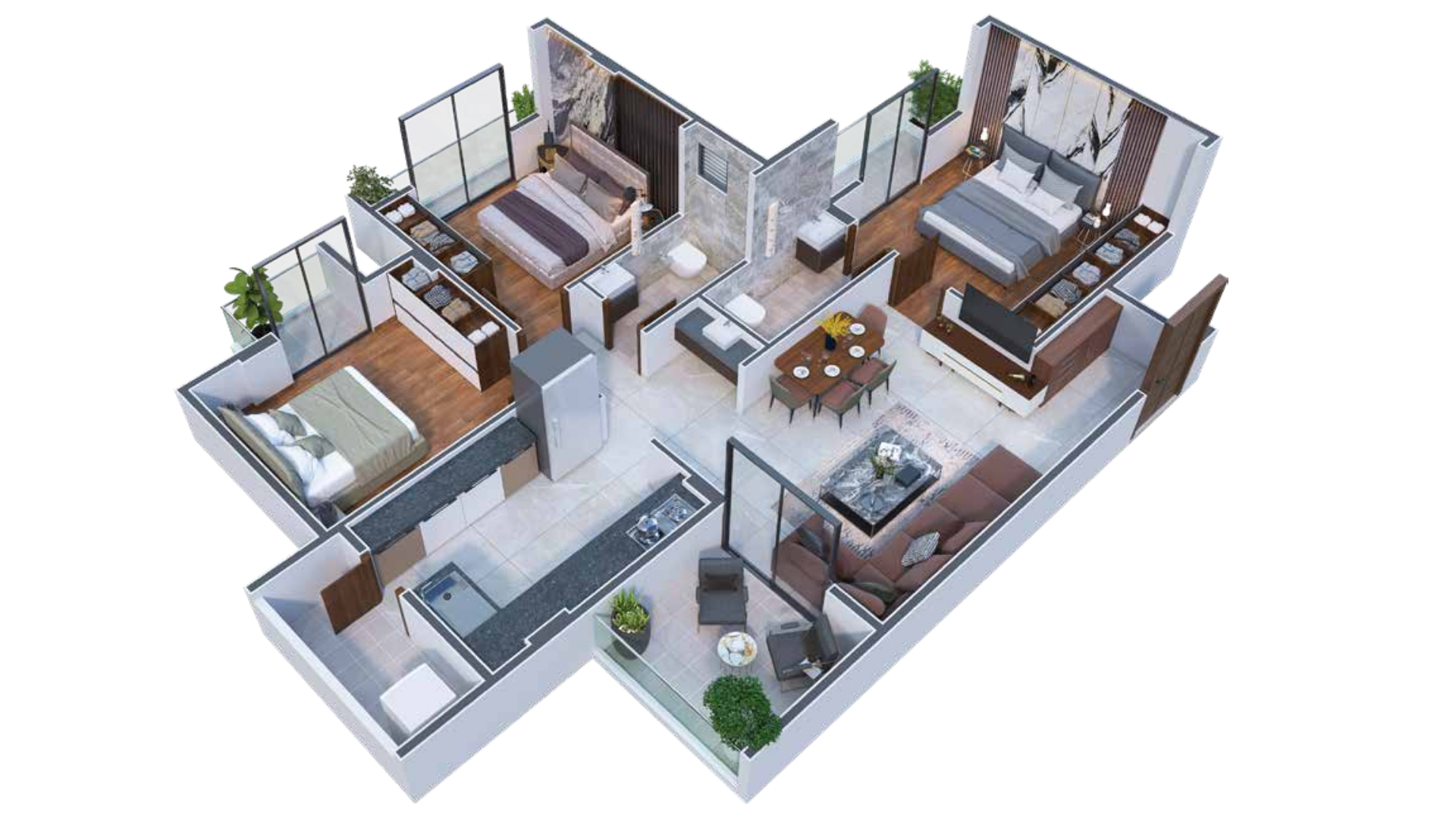 3 BHK Flats in nagpur